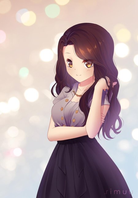 Аниме девушка красивая