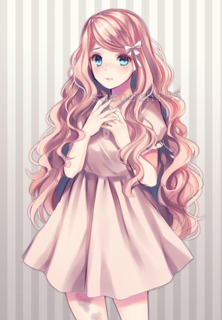 Милая аниме девушка