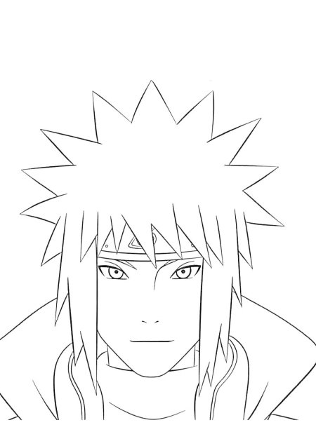 Раскраски наруто минато