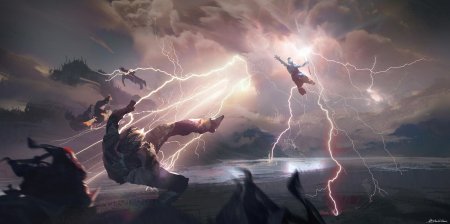 Удар молнии фэнтези арт