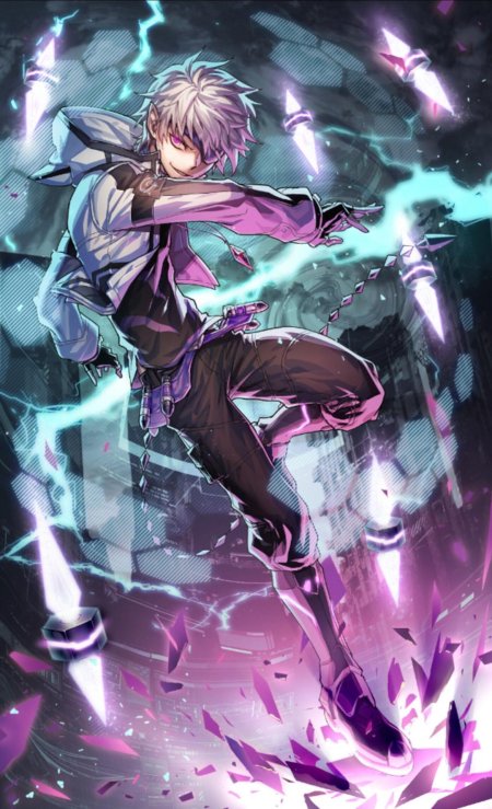 Аниме парень с молнией