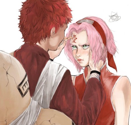 Гаара и сакура