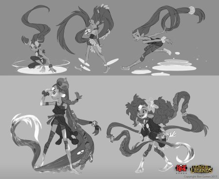 Концепт арт персонажа лига легенд