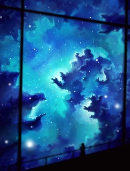 Звездное небо арт