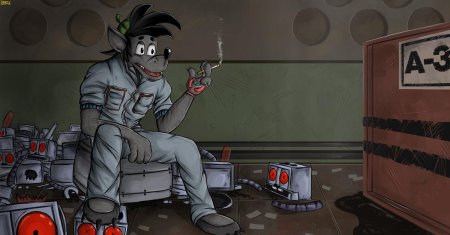 Волк с сигаретами ну погоди