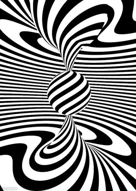 Черно белая иллюзия