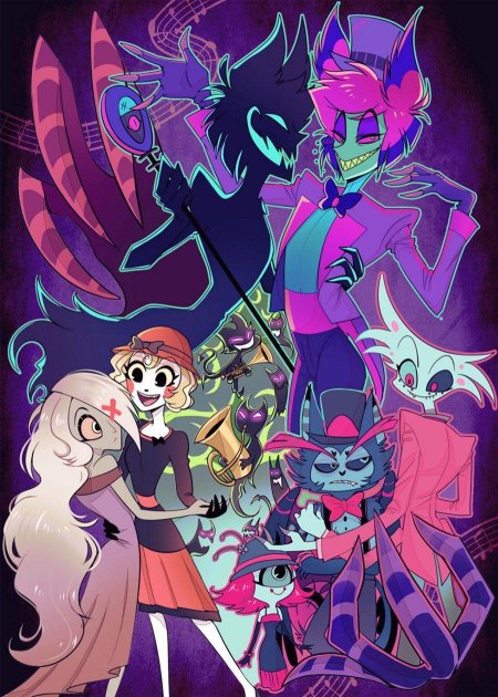 Хаск и чарли отель хазбин арт