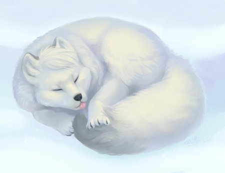 Песец мультяшный