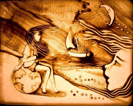 Рисование на песке