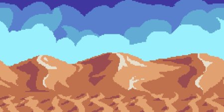 Пустыня пиксельная