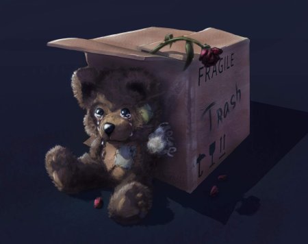 Грустный мишка