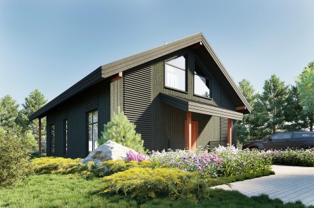 Каркасный дом скандинавия 30 проект