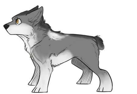 Пушистый волк женя арт