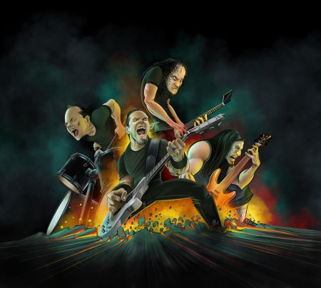 Постеры рок групп металика