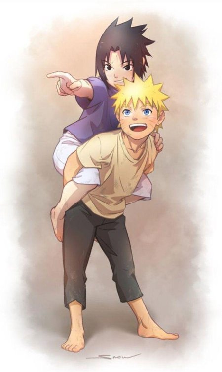 Наруто и саске в детстве