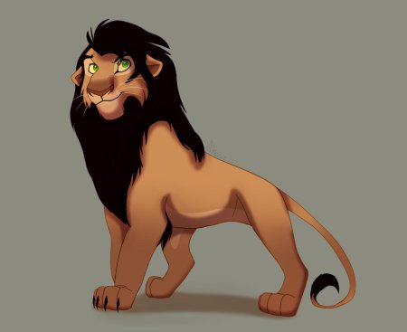 Шрам король лев чиби