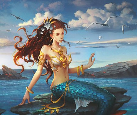 Морская нимфа океанида