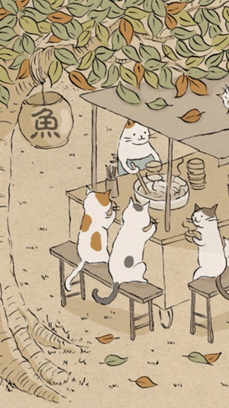 Рисованные коты