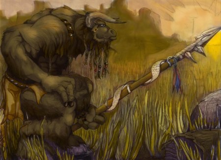 Таурен друид арт