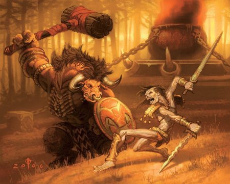 Таурен варкрафт арт