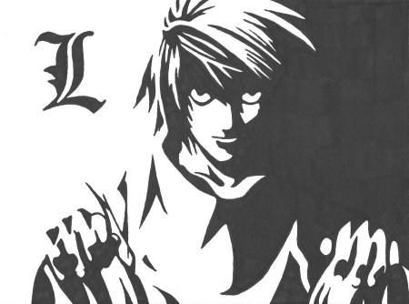 Аниме чб тетрадь смерти