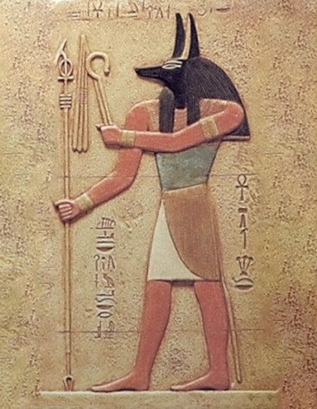 Египетские фрески древний египет анубис