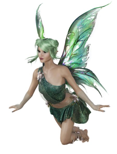 Феи на прозрачном фоне