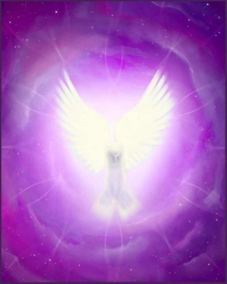 Архангел задкиил фиолетовое пламя