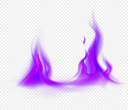 Фиолетовый огонь для фотошопа без фона