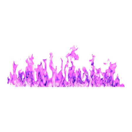 Фиолетовый огонь на прозрачном фоне