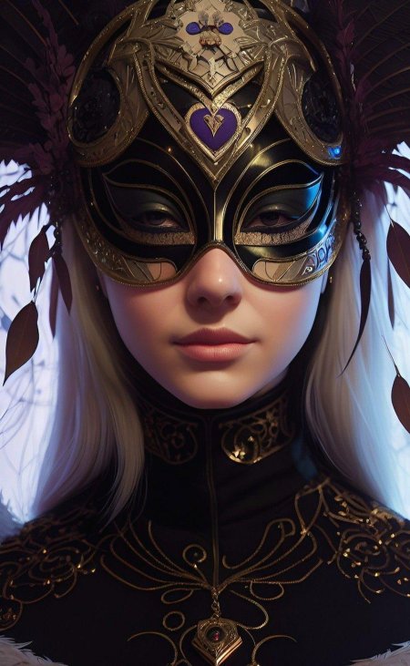 Девушка в маске