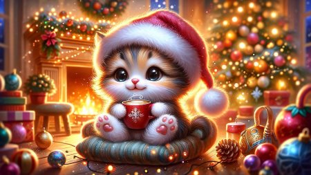 Милые новогодние рисунки