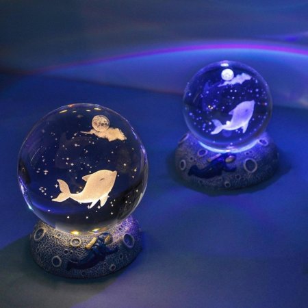 Хрустальный шар ночник