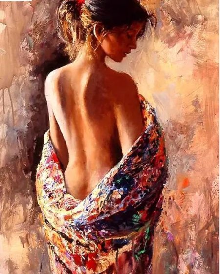 Картины маслом девушки