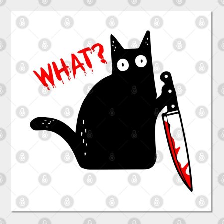 Кот с ножами