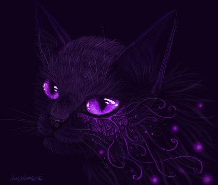 Фиолетовая кошка