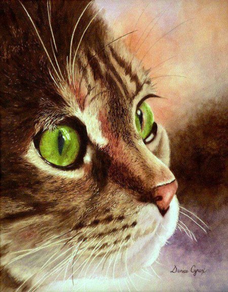 Кошка картина