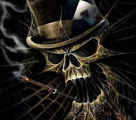 Череп в шляпе