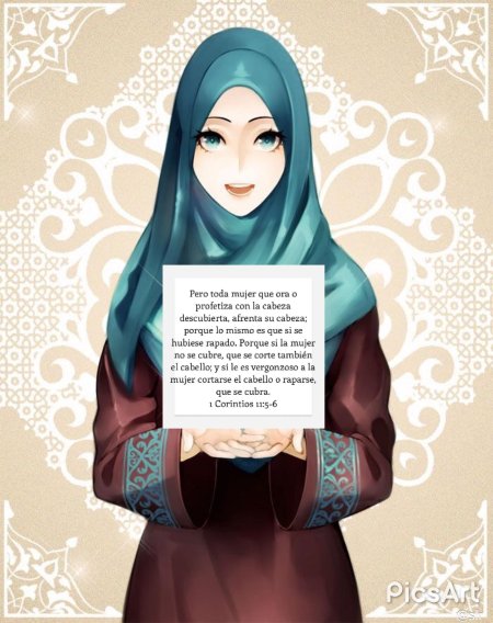 Девушка в хиджабе арт