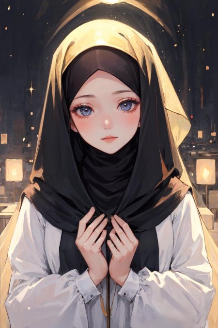 Аниме девушки в хиджабе