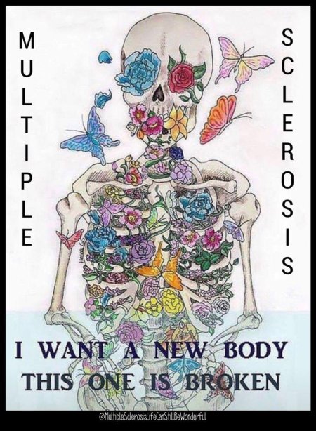 Скелет с цветами