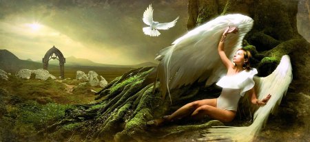 Ангел на природе