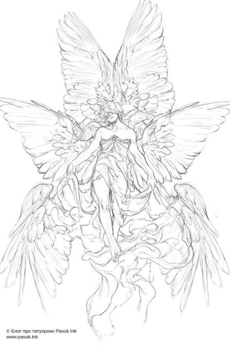 Ангел скетч