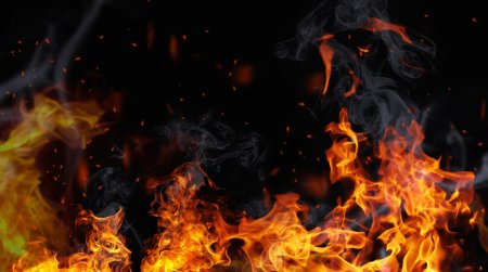 Огненный фон