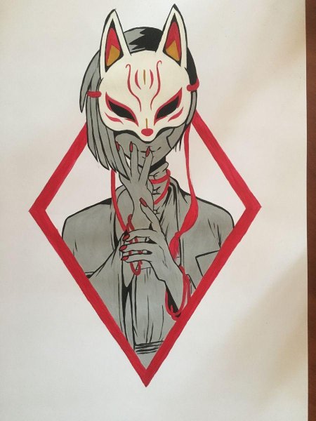 Маска кицунэ