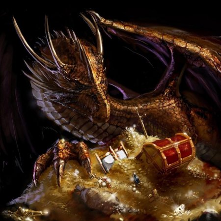 Дракон охраняет сокровища