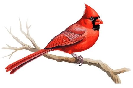 Красная птица