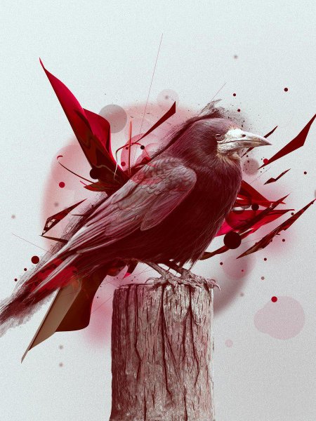 Красный ворон