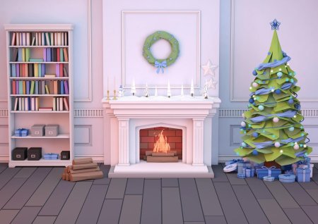 Комната с елкой