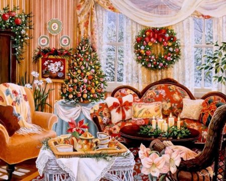 Новогодние интерьеры